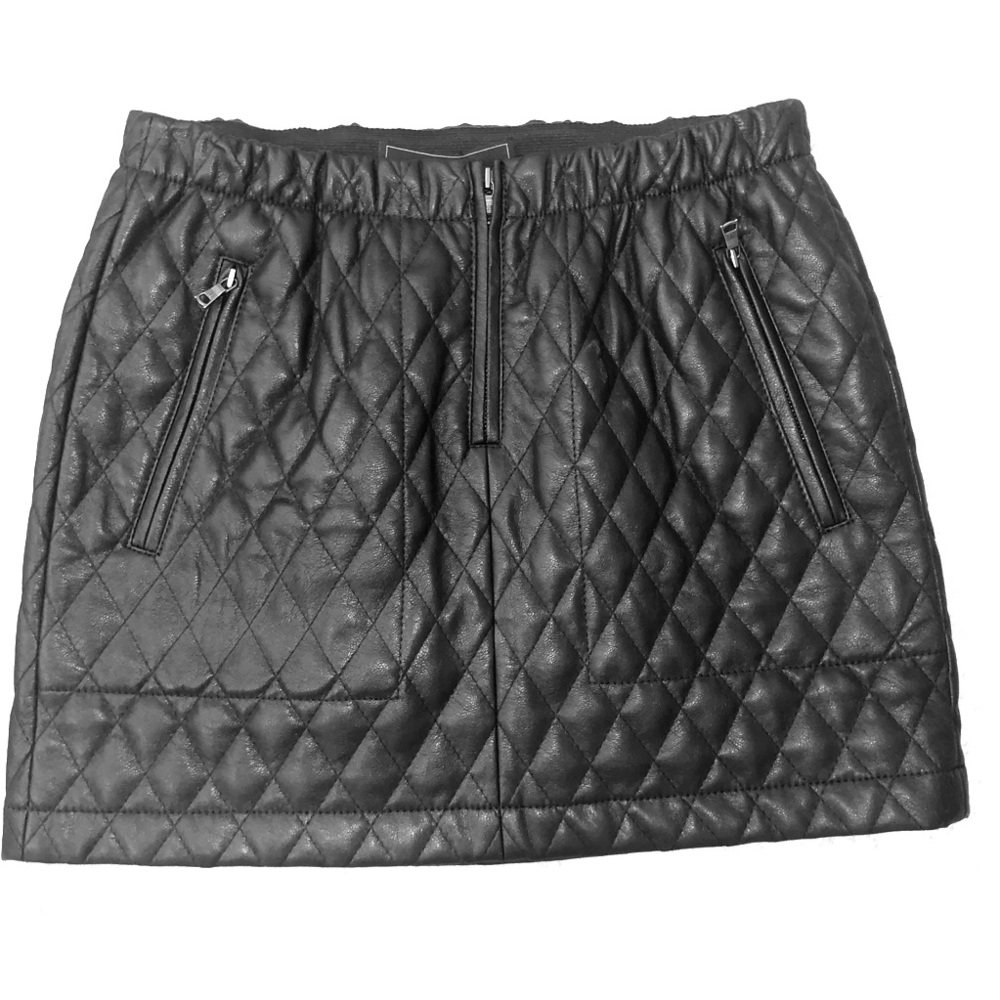 Faux Leather Skirt